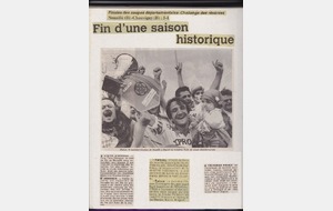 Revue de presse Saison 1993-1994